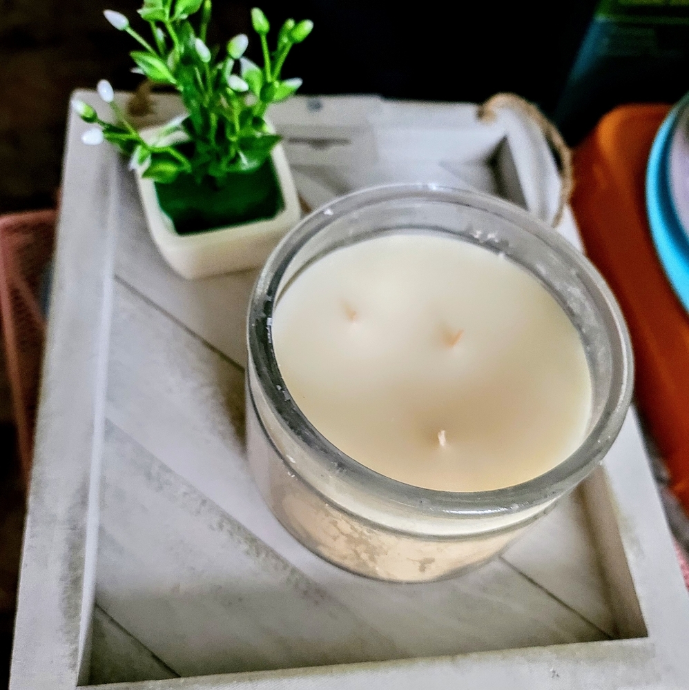 Coconut cinnamon 3 wick soy candle